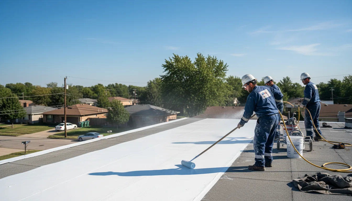 Commercial roof coating in Marion Heights, PA near me